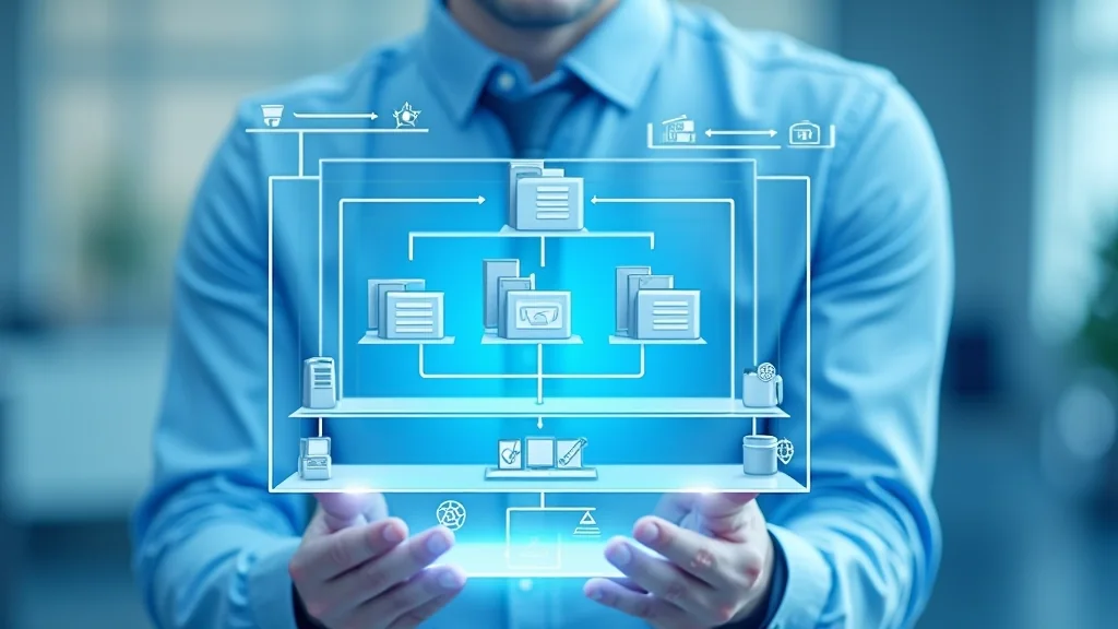 Diagrama de la arquitectura de un sistema de archivo
