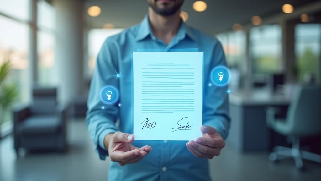 Documento digital con una firma electrónica aplicada